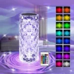 Rose Crystal Diamond Table Lamp